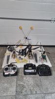 3 RC Modellbau-Helikopter mit viel Zubehör