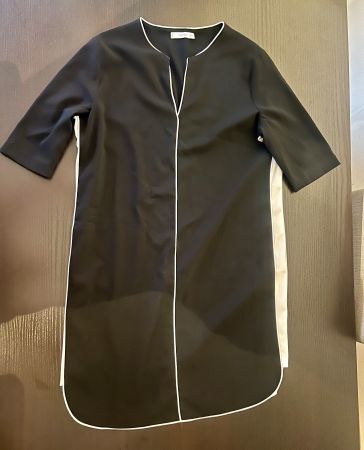 Mango Kleid Schwarz-Weiß, Größe L, neuwertig