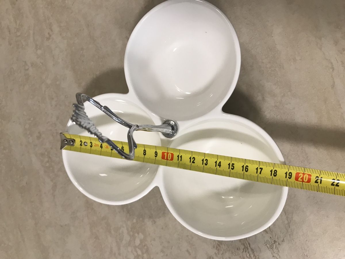 Ciotole: Schönes Vintage Dipschälchen/Servierschale, Weiss – Usato da Dübendorf venduto da nela123 6