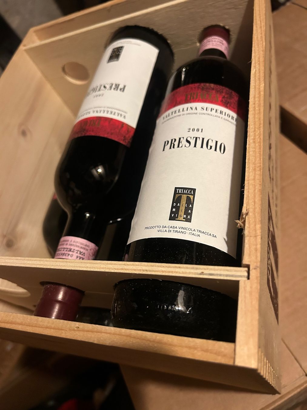Vino: Triacca Prestigio 2001 Valtellina superiore – Nuovo (secondo la descrizione) da Roche VD venduto da avediscipule 5