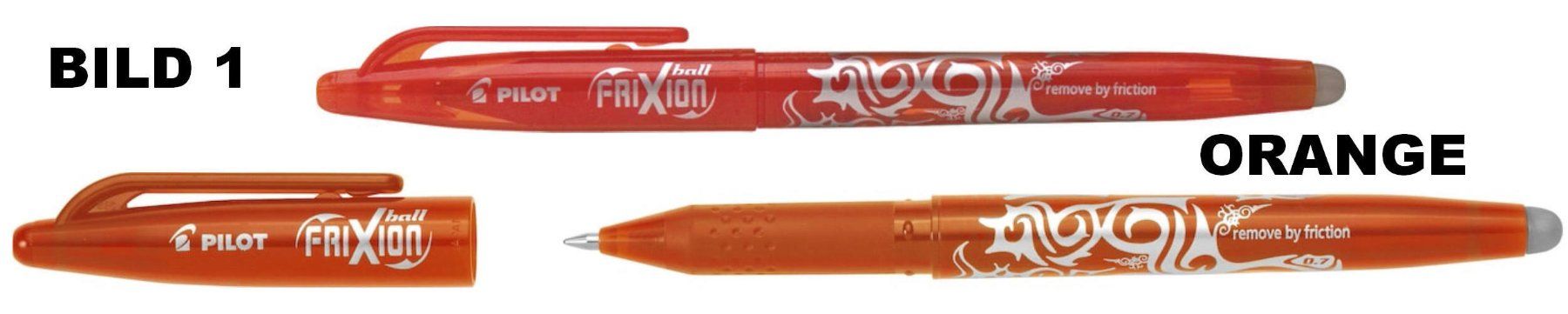 Pilot Stifte & Marker: Pilot Roller mit Deckel ** Frixion Ball 07 ** ORANGE – Neu (gemäss Beschreibung) aus Strengelbach von Mozi1