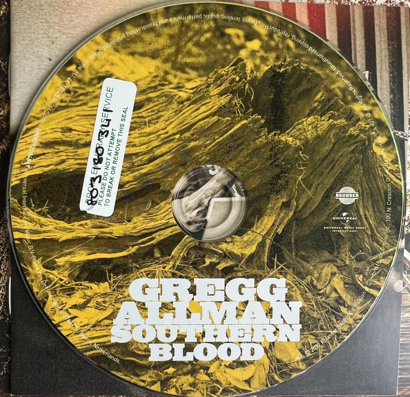 CD: GREGG ALLMAN / Southern Blood – Usato da Bischofszell venduto da kustavi 2