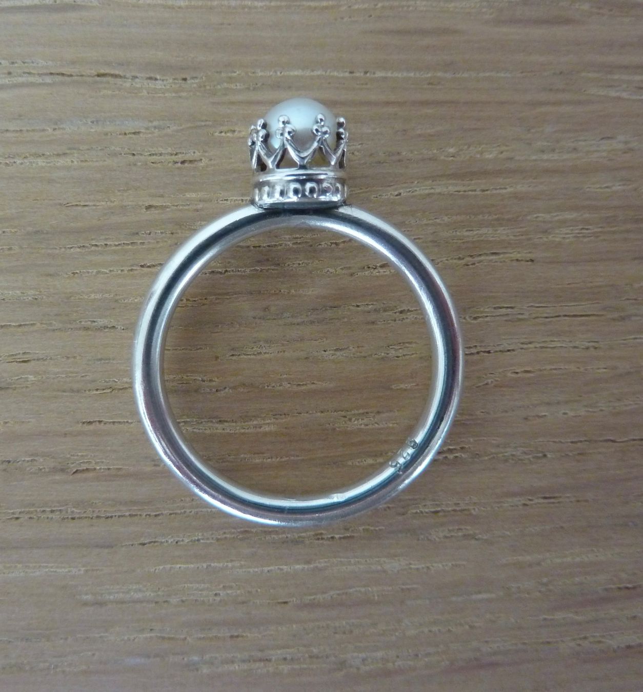 Anelli: Silberring mit Perle – Usato da Allschwil venduto da millefiori3