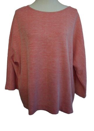 CECIL leichterer Pulli Gr. 44 46 XL s.Masse rötlich weiss