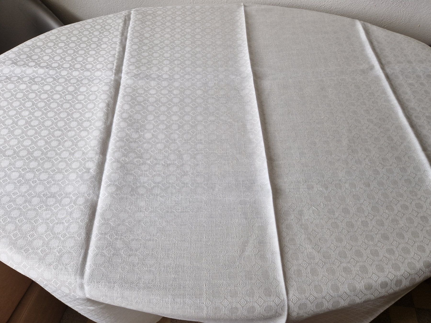 Sonstige Tischwäsche: Leinen Tischdecke mit Muster 130x170cm – Neu (gemäss Beschreibung) aus Bern von Antikbatik