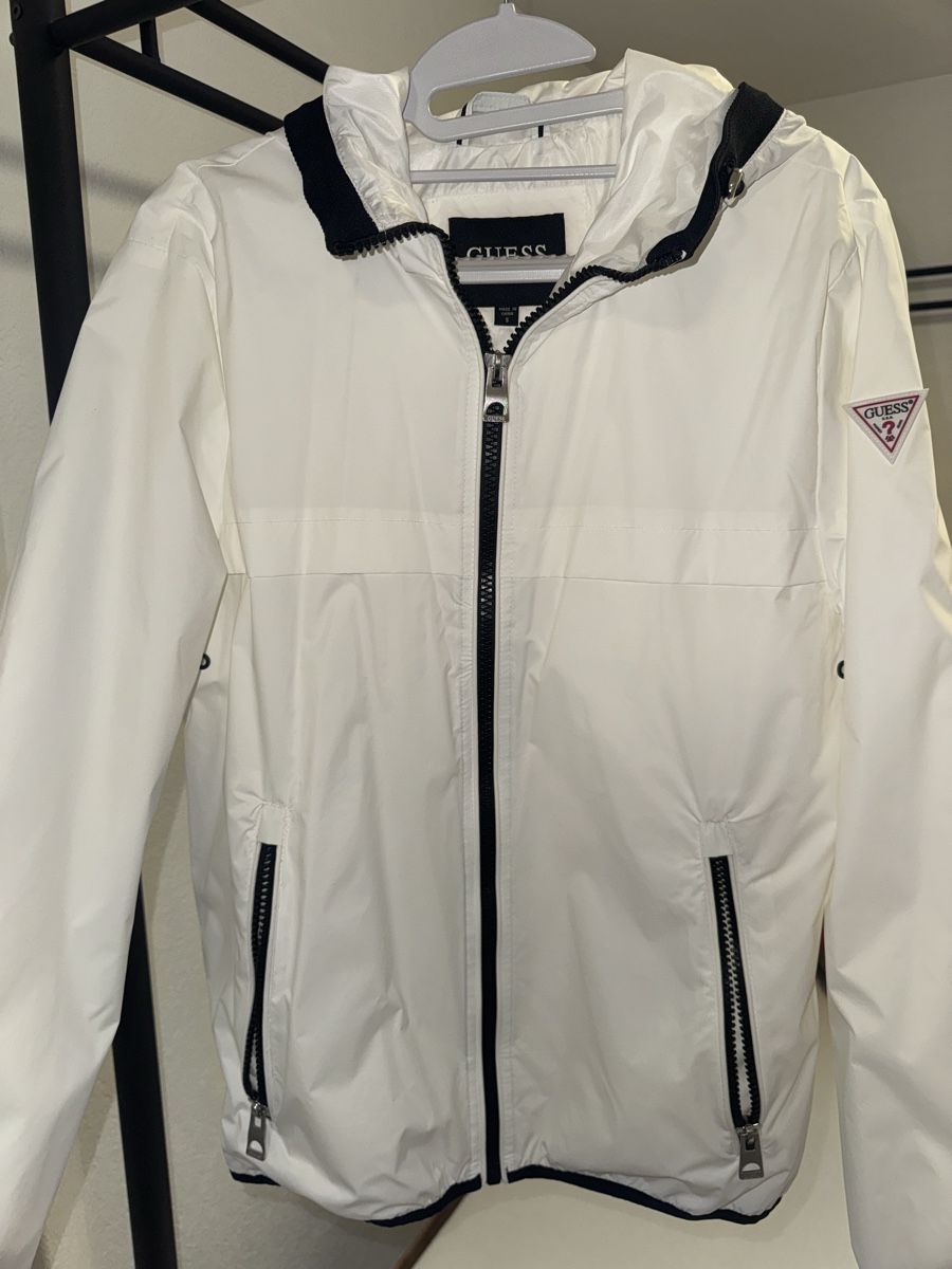 Guess Giacche: Guess Unisexjacke, Grösse S, Weiss, Neuwertig! – Nuovo (secondo la descrizione) da Winterthur venduto da avn_2ffq