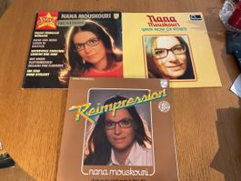Nana Mouskouri Schallplatten-Set, 3 Stk., Top Zustand!