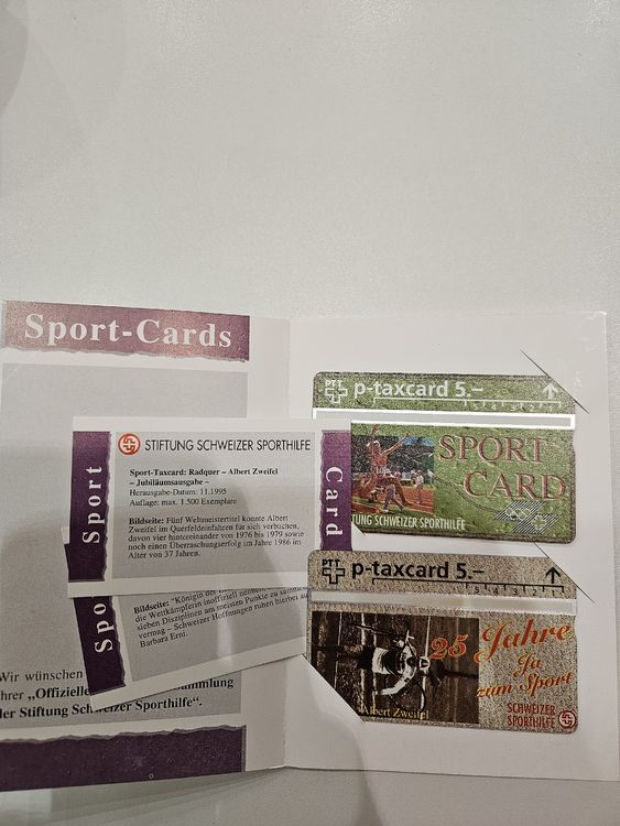 Cartes de téléphone: Sport-Cards: Stiftung Schweizer Sporthilfe, Komplett! – Neuf avec emballage d'origine à Wiler b.Utzenstorf par Ired