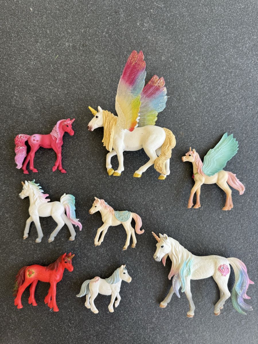 Schleich Giocattoli: Konvolut 8 Einhorn  Pegasus Play Set Schleich – Usato da Wil SG venduto da cpeios