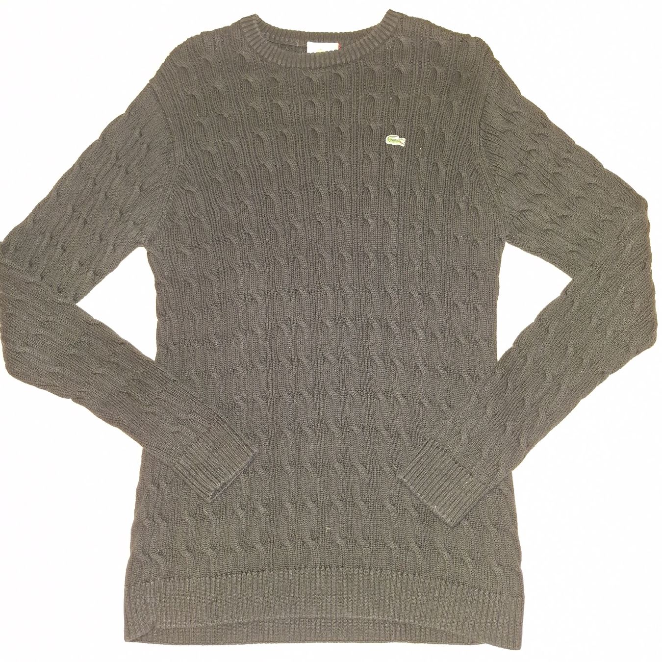 Lacoste Pullover & Sweatshirts: Lacoste Devanlay Pull torsadé noir - Taille 4 (M) – Gebraucht aus Le Locle von QualiteExpress 6