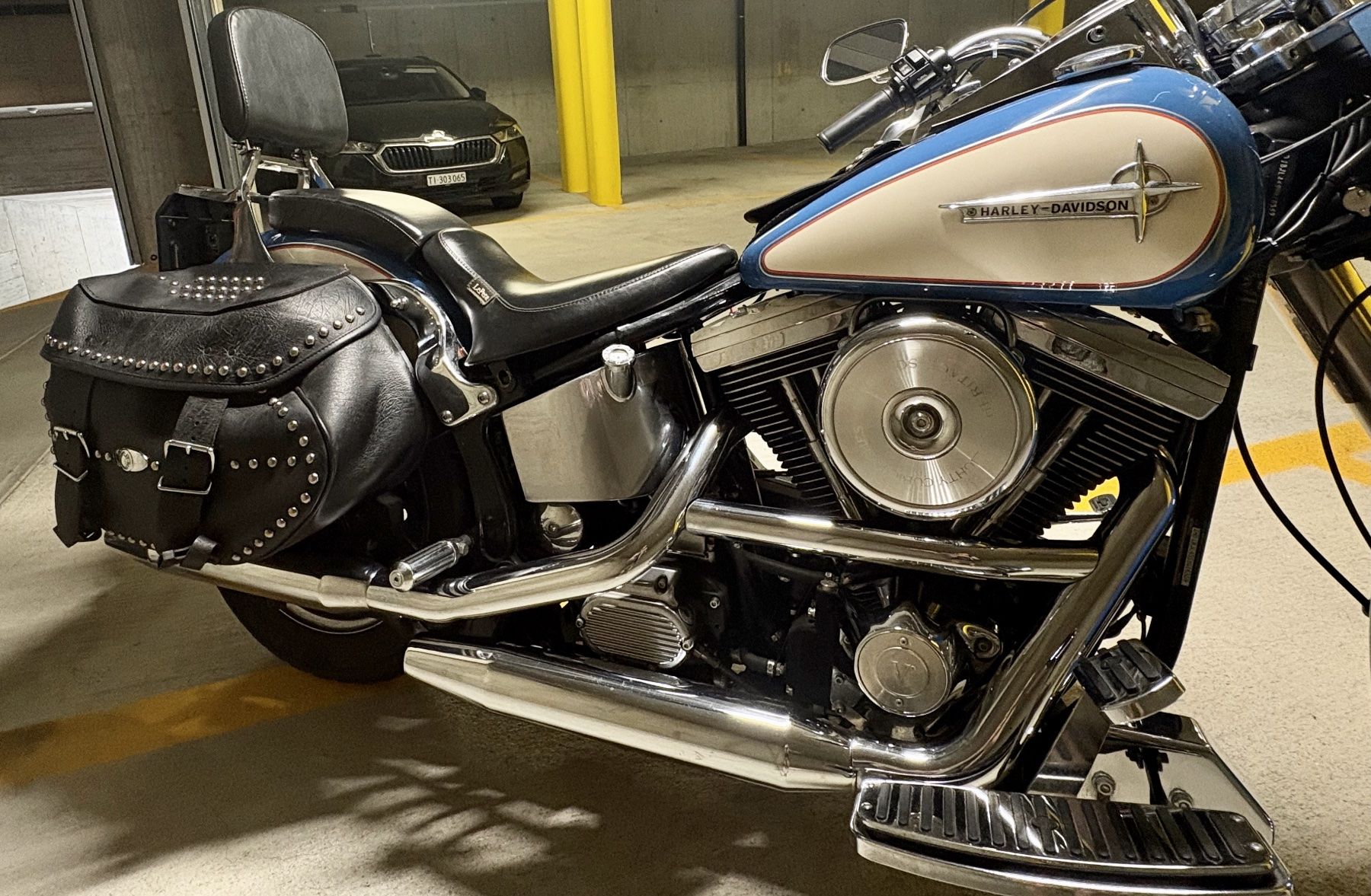 Harley-Davidson Chopper: HARLEY DAVIDSON Heritage Softail FLSTN 1995 – Usato da Brione s. Minusio venduto da ticinosell 1