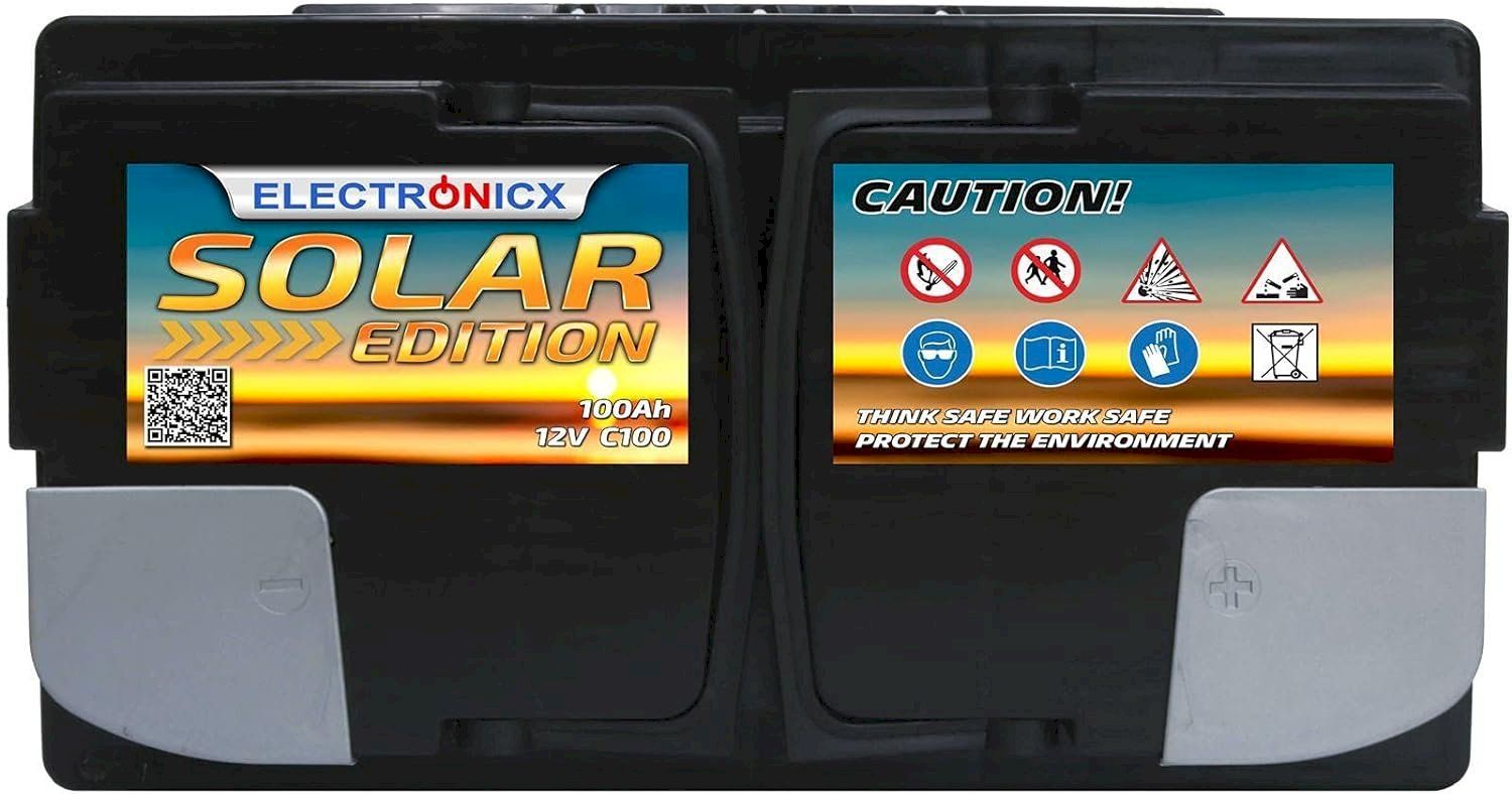 Batterie: Electronicx Solarbatterie 100 AH 12V – Nuovo e nell'imballaggio originale da Bottighofen venduto da zaap 2