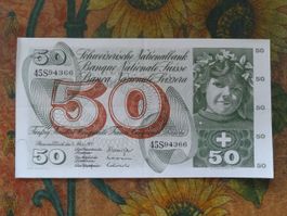 SUISSE  50  Francs  1973  (4366)  Billet
