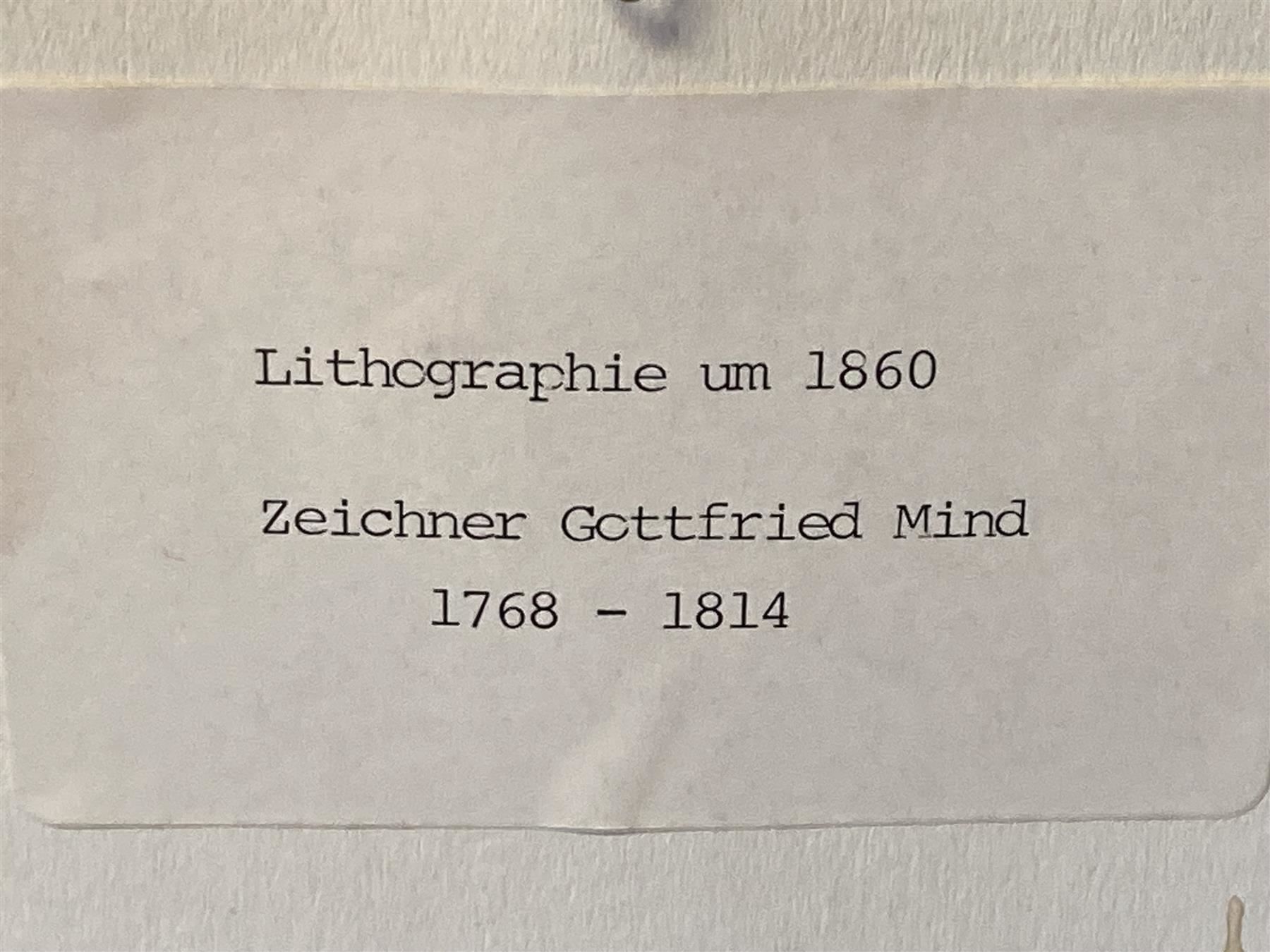 Grafica & Litografie: MIND Gottfried Katzen Litho um 1860 – Usato da Bern venduto da Jwpm66 4