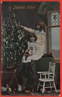 AK FROHE WEIHNACHTEN - JOYEUX NOËL - Christbaum schmücken