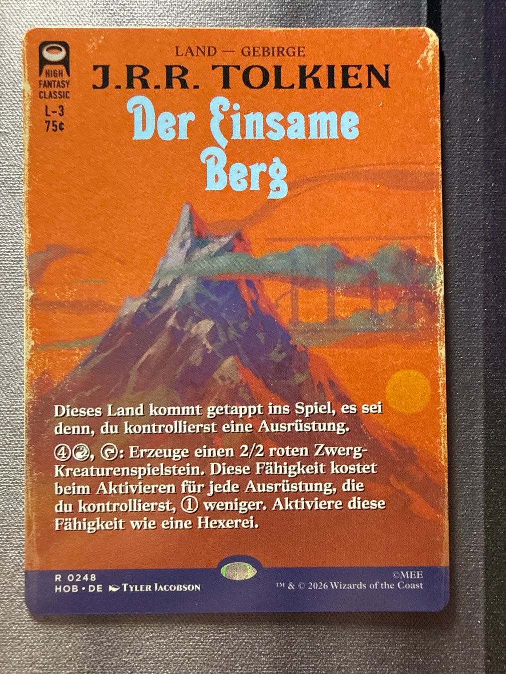 Magic The Gathering Sammelbilder & Trading cards: Der Einsame Berg 0248 The Hobbit – Neu (gemäss Beschreibung) aus Windlach von Karterix