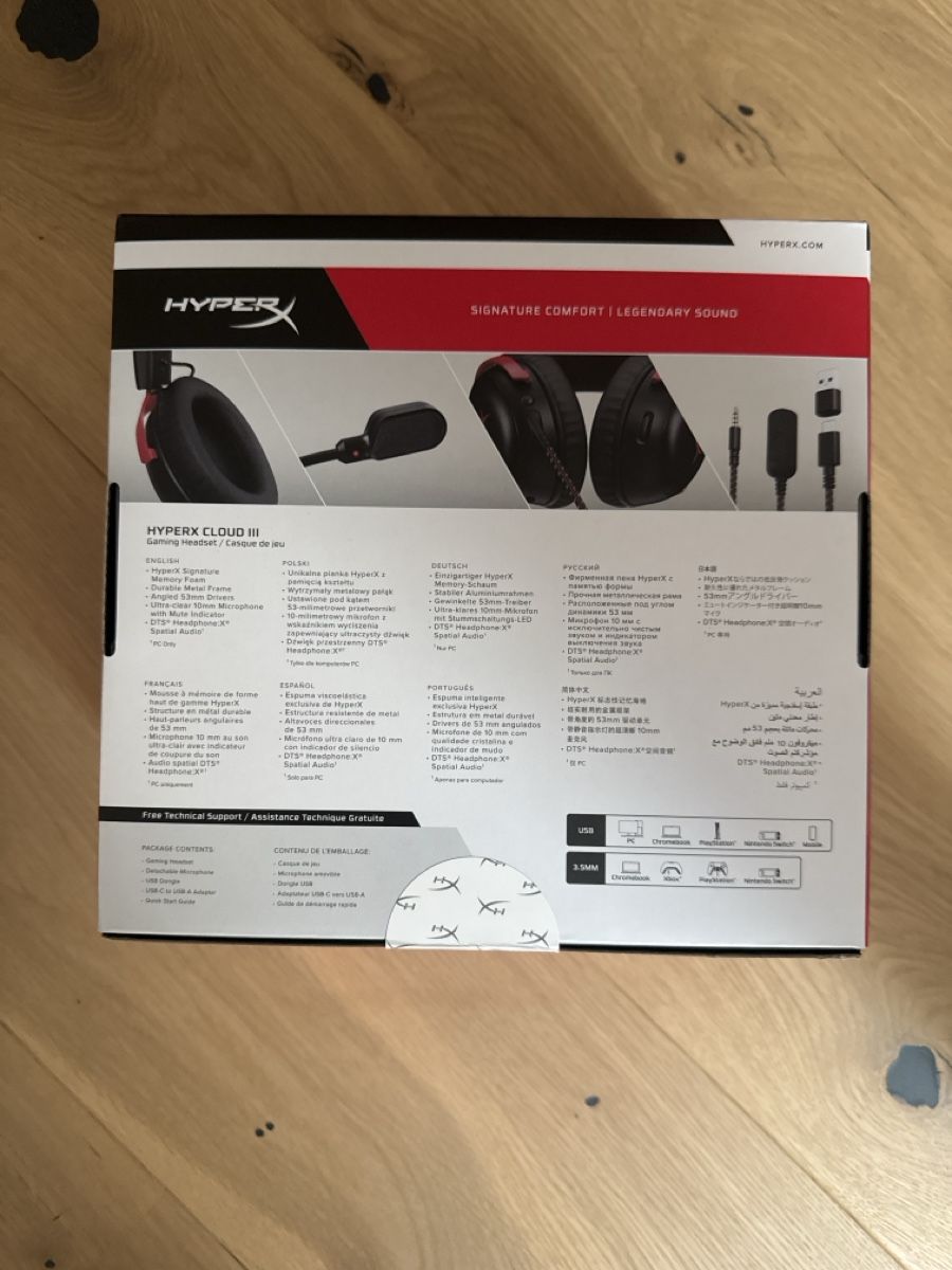Hyperx Casques audio: HyperX Cloud III Gaming Headset neu – Neuf avec emballage d'origine à Bönigen par Carlvh 1