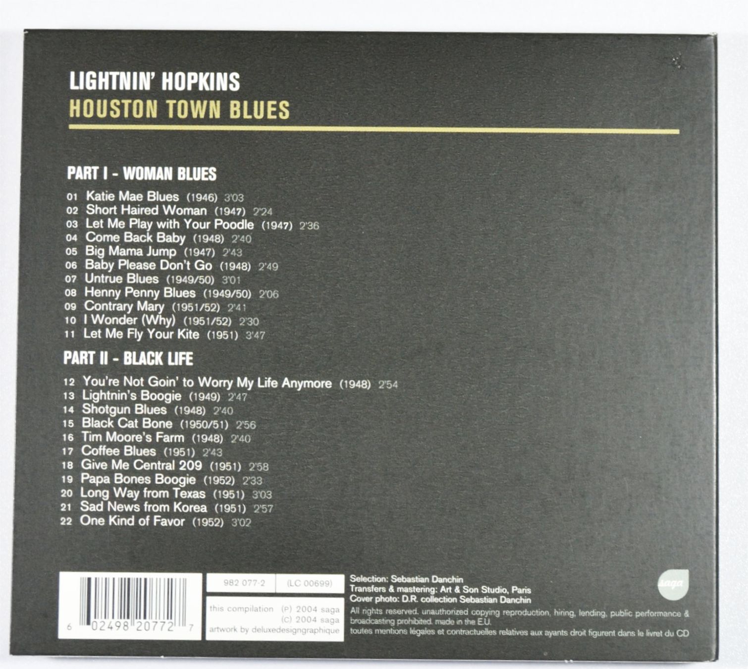 CD: CD: LIGHTNIN' HOPKINS - Houston Town Blues – Nuovo (secondo la descrizione) da Frenkendorf venduto da Yard-Sale-2000 1