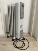 Elektroheizer 1200W weiss auf Rollen