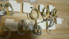 9 x Apple MagSafe Netzteile – Konvolut mit Kabeln