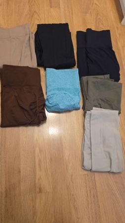 Damen Leggings 7er Pack verschiedene Farben grösse L