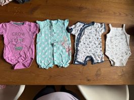 4er‑Set Babybodys/Romper – Grösse 68