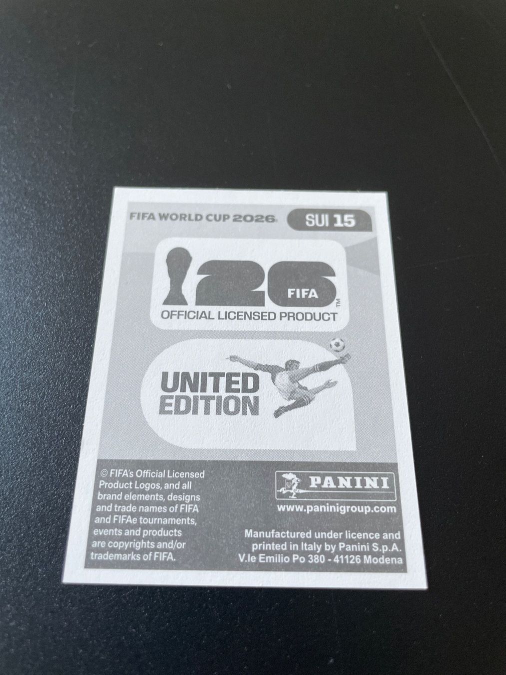 Panini Carte collezionabili: FIFA WM 2026 Sticker SUI 15 – Usato da Fahrwangen venduto da Venez 1
