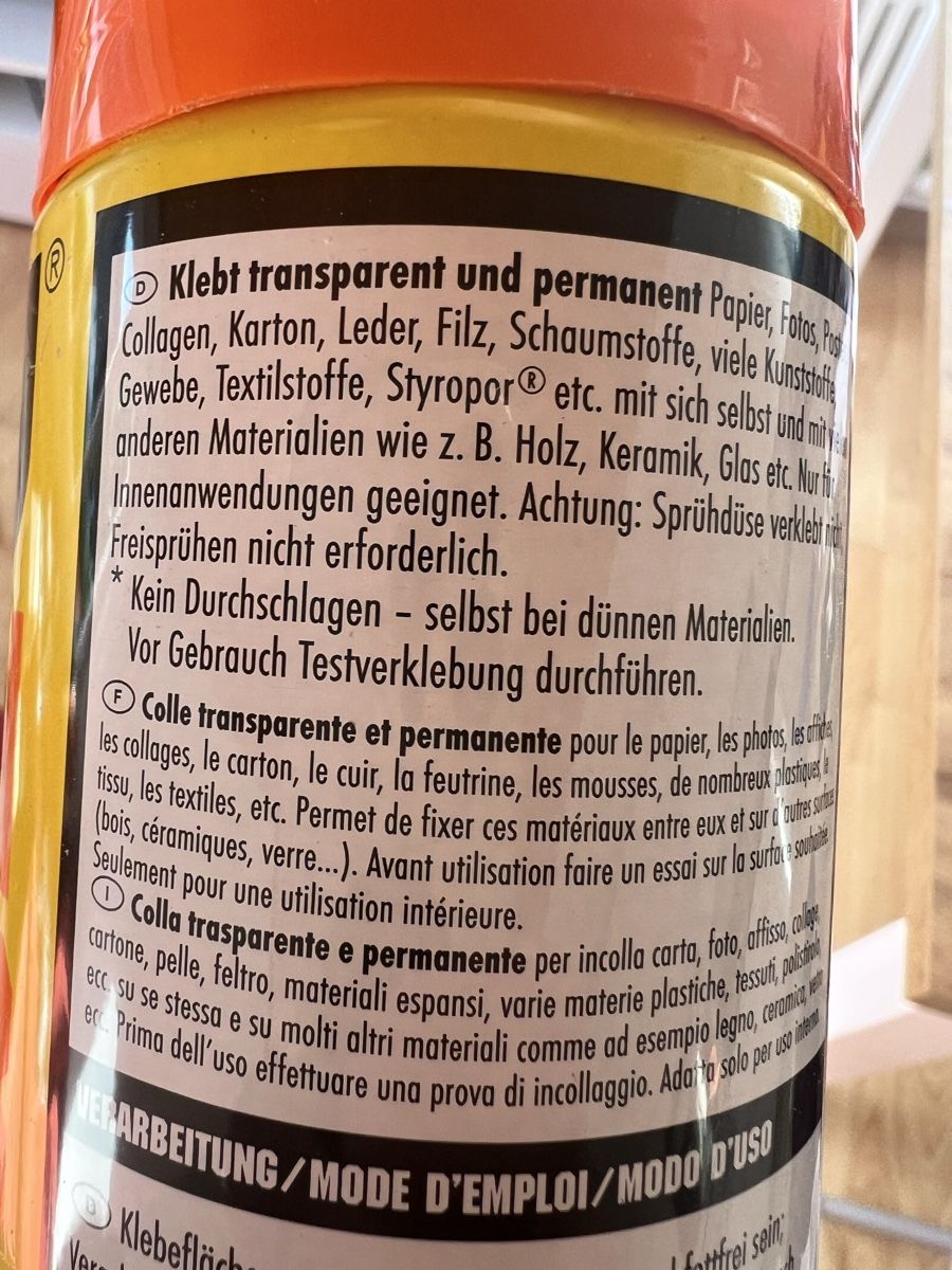 Sticker: UHU SPRÜH KLEBER TRANSPARENT-PERMANENT 500ml – Nuovo (secondo la descrizione) da Kallnach venduto da luk_9tdh 3