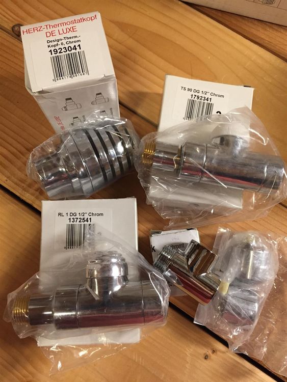 Thermostat-Set Durchgang 1/2" chrom-404 1