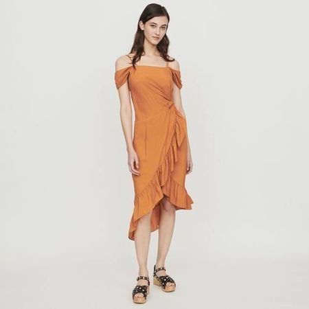 Maje Terracotta Dress