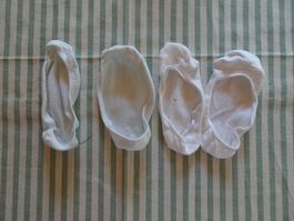 2 Paar Sneaker Socken /Füsslinge weiss Gr. 35-36 - 260432
