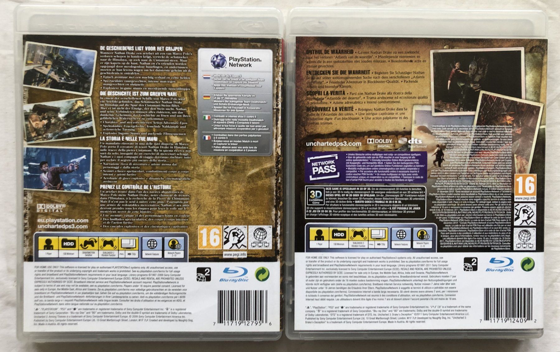 Giochi: UNCHARTED 2 + 3 - 2x PS3 Spiele – Usato da Schaffhausen venduto da durruti 2