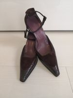🤩MAX MARA LEDER-PUMPS-SCHUHE, SCHLANGENOPTIK, VIOLET, ITALY