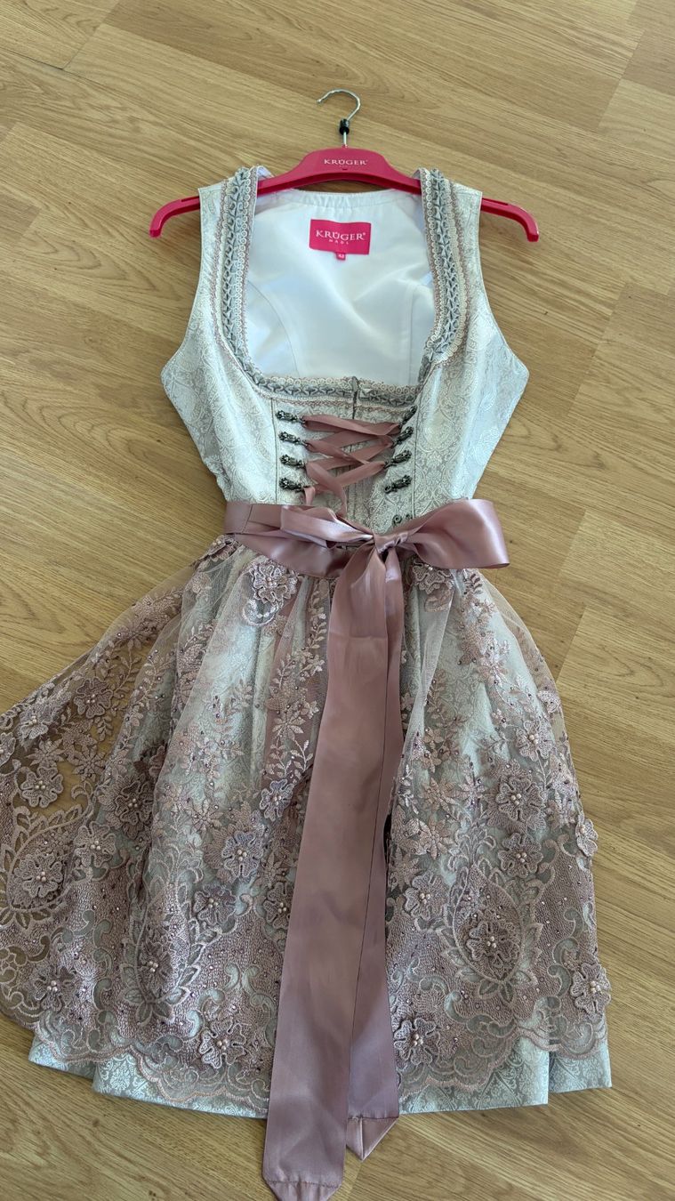 Krüger Robes: Krüger Dirndl Gr. 42 Silber/Rosa – Neuf (Voir description) à Baden par cha_2mlv 1