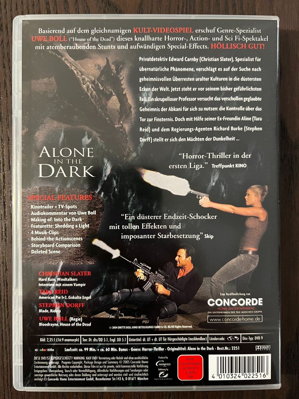 Tutti i DVDs: Alone in the Dark – Usato da Zürich venduto da FilmFreunde 1