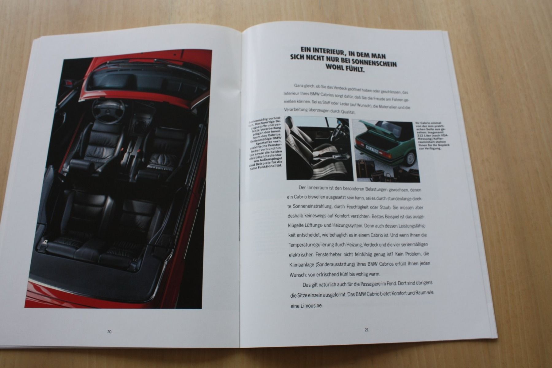 BMW Documents: BMW 3er Cabrio Prospekt 1990 – D'occasion à Wikon par erwin400 5