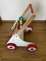 Lauflernwagen Holz bunt mit Spielteil