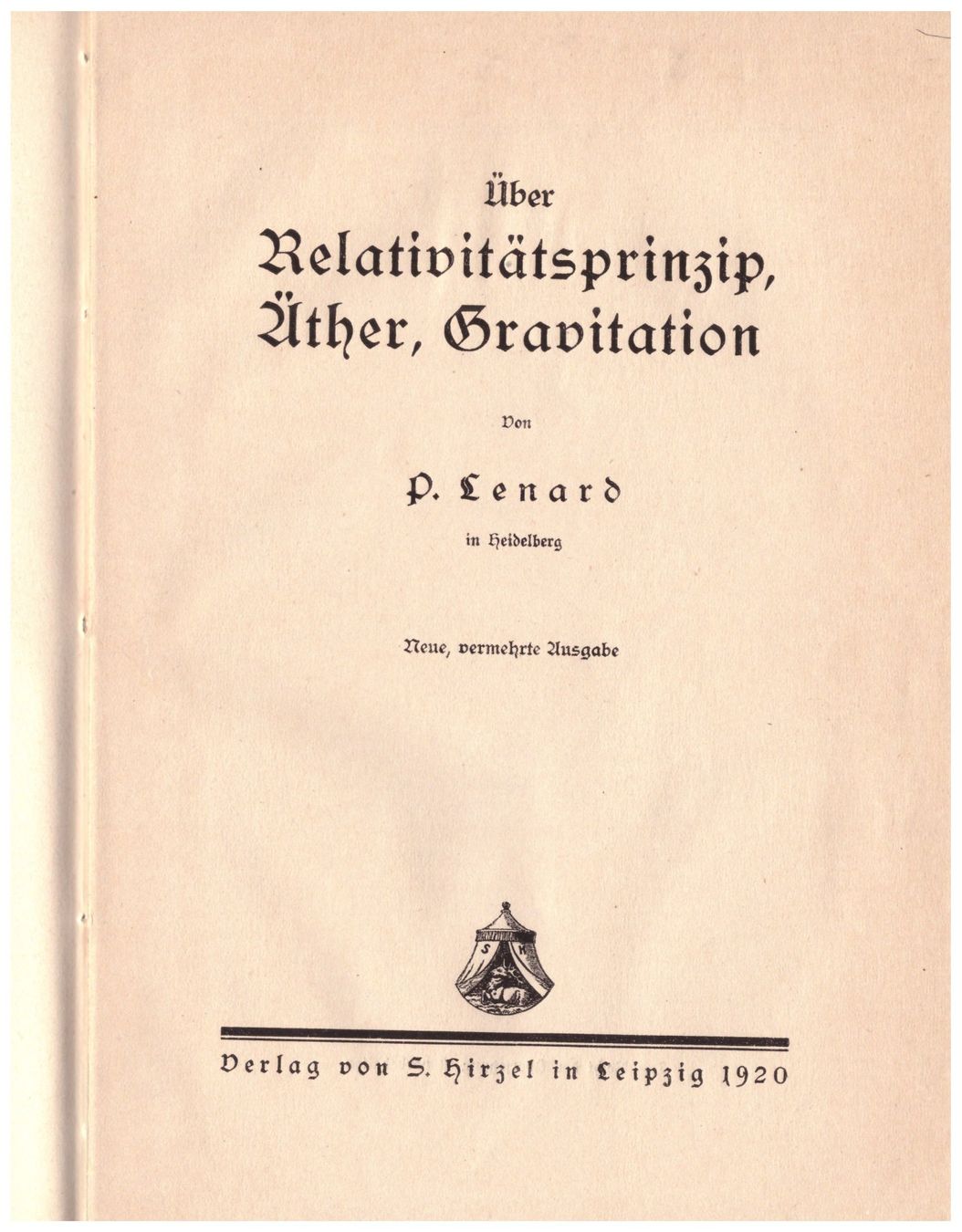 Libri: Relativitätsprinzip, Äther, Gravitation – Usato da Kreuzlingen venduto da 123peter 1