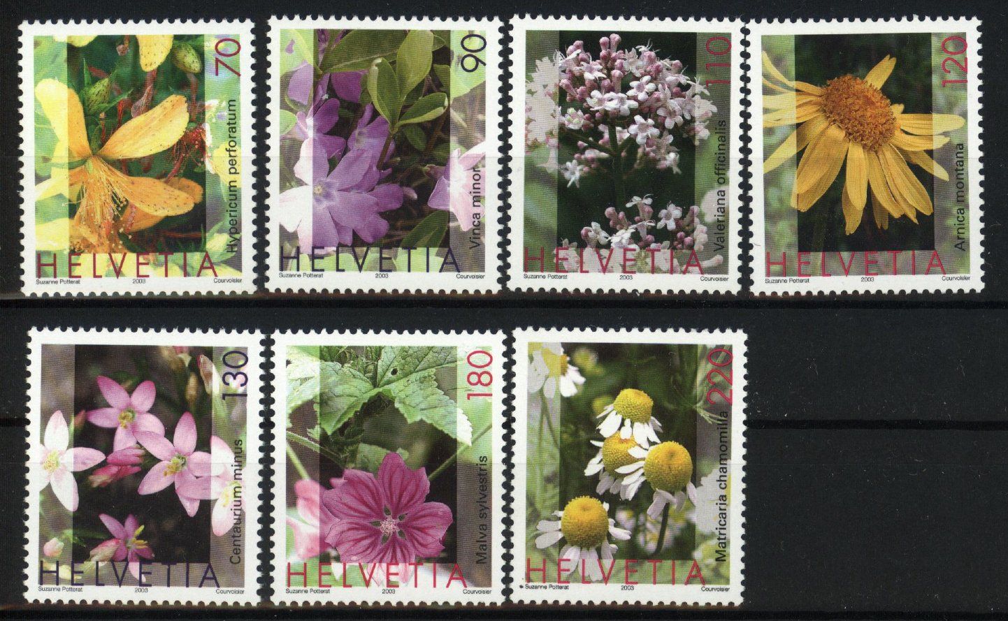 Tous les timbres: 2003, Dauermarken Heilpflanzen ** – D'occasion à Willisau par Vollstempel