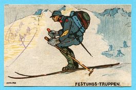 Karte Künstler & Verlage - Wolfer Nr. 251 - Festungs-Truppen