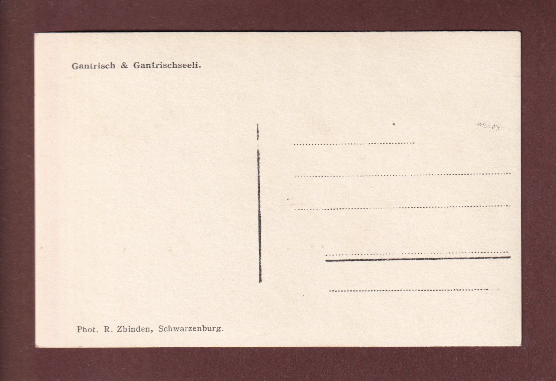 Cartoline postali: GANTRISCH - Gantrischseeli – Usato da Pully venduto da nicecards-shop 1