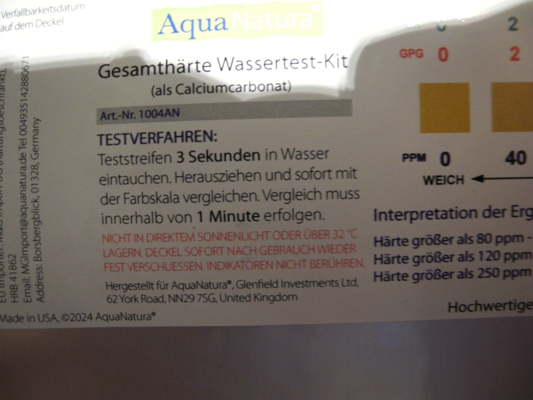 Mesurer: Wasserhärte Teststreifen – Neuf (Voir description) à Worb par kebe01 2