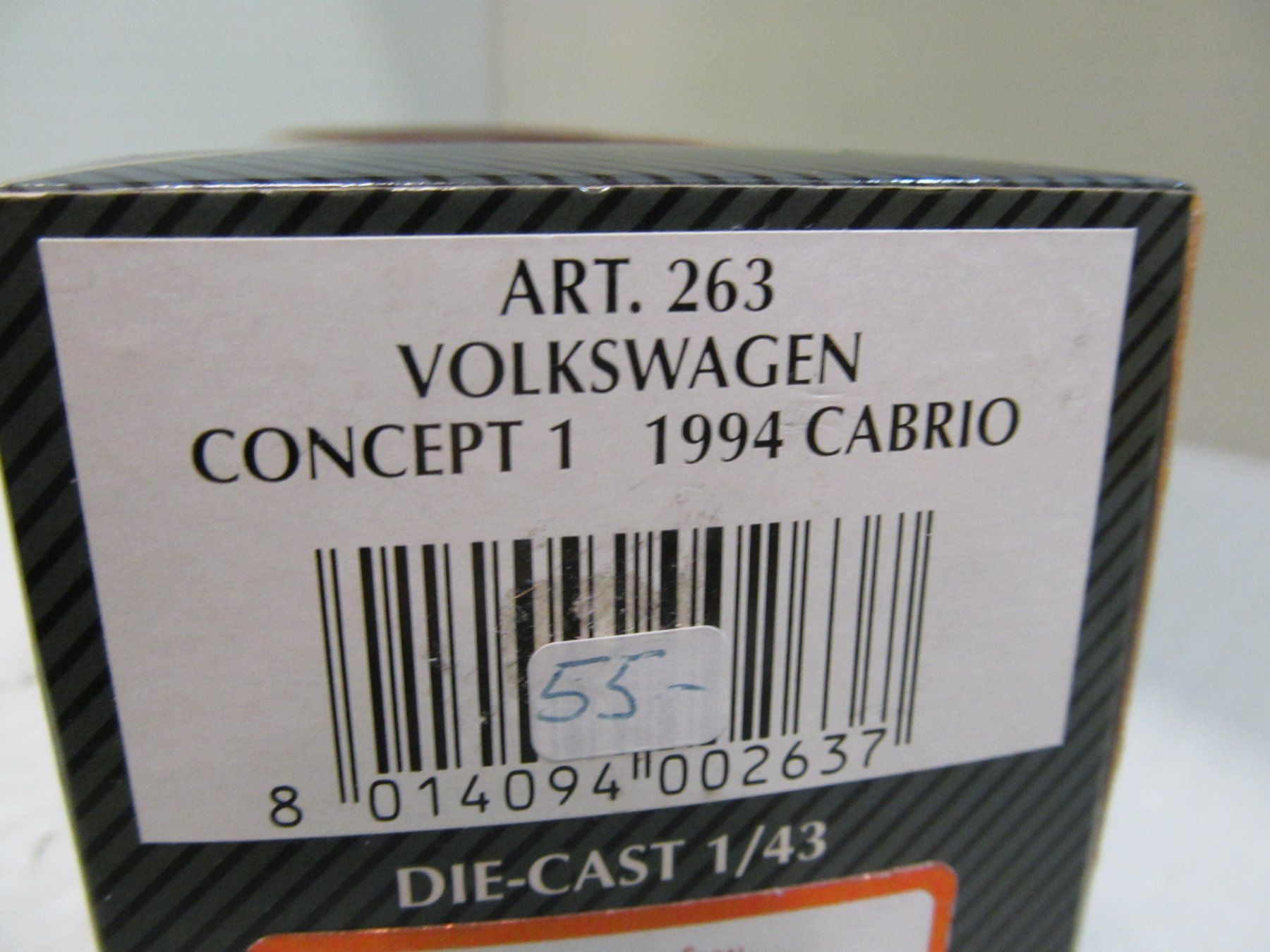 Volkswagen Modellini d'auto: VW CONCEPT 1 CABRIO 1994  BEETLE  1:43 – Nuovo e nell'imballaggio originale da Grueningen venduto da malamut56 5