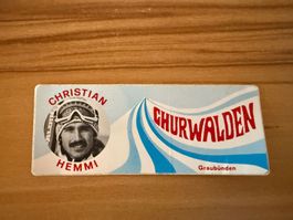 Werbeklaber Churwalden mit Christian Hemmi