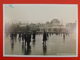 Zürichseegfrörne 1929: Karte SEE von Zürich eingefroren.
