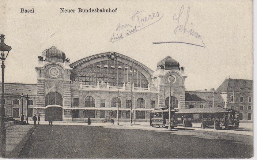 Cartoline postali: Tram/Strassenbahn Basel, Bahnhof – Usato da Ettingen venduto da Pantograph163