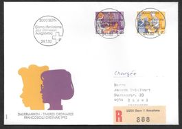 FDC Serie 821 - 822 mit ET Vollstempel Bern 24.1.1992