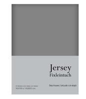 Jersey Fix Leintuch Gr. 90/200 cm grau