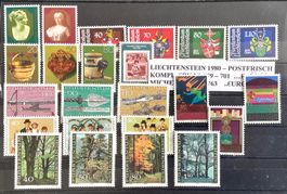 1980 Liechtenstein Jahresausgabe Postfrisch **