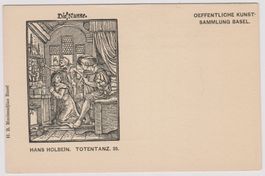 Künstler-AK H.Holbein: Totentanz "Die Nunne", Nr.35 um 1900
